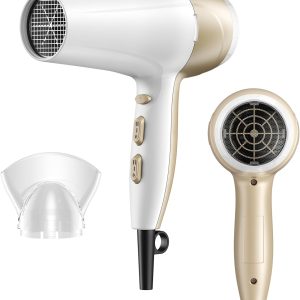 CONFU Hair Dryer,1875W Fast Drying Blow Dryer with Advanced Ionic Technology, More Shine and Less Frizz,Hair Dryers for Women with Concentrator Nozzle for Home Salon