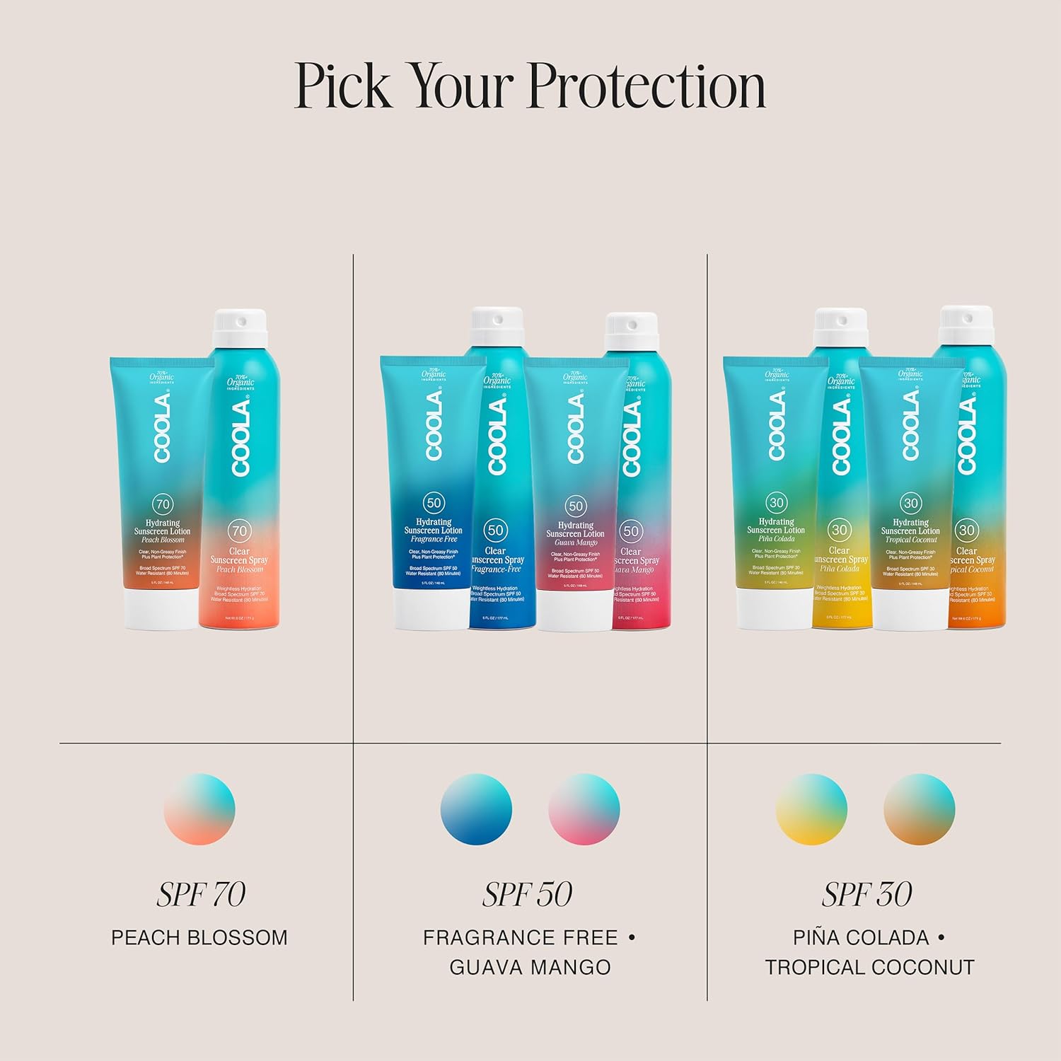COOLA Organic Sunscreen SPF 50 Sunblock Spray, Dermatologist Tested Skin Care for Daily Protection, Vegan and Gluten Free, Fragrance Free - Image 5