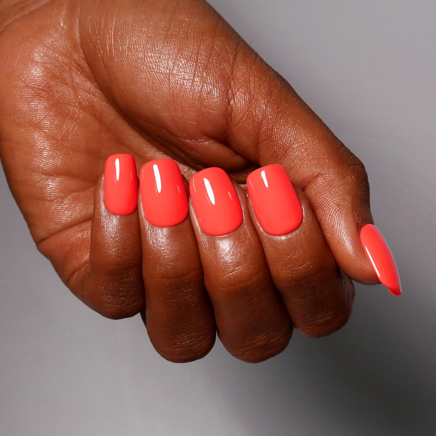 Coral Gel Nail Polish, 0.54 Fl Oz Large Bottle Coral Gel Polish Manicure Salon UV/LED Soak Off - Image 4