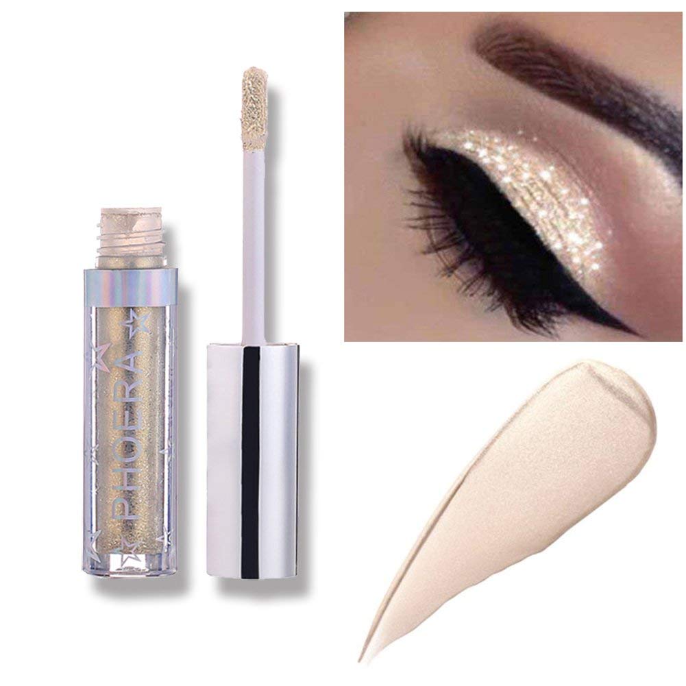 Corleone Glitter Eyeshadow, Liquid Shiny Shimmer Eyeliner, Waterproof Metallic Long Lasting, Quick-Drying, Opaque, Gel-Based Formula, Multi-Dimensional Eye Looks Kit Eye Shadow Set (A1)