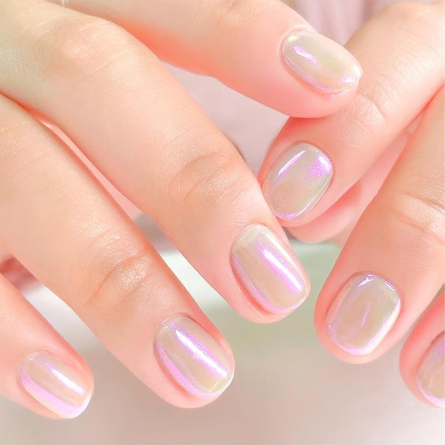 COSMOO Aurora Nail Polish, 8-Free Vegan, Shimmer Unicorn Quick Dry Nail Lacquer for Nail Art Varnish, 0.41 fl oz - Image 4