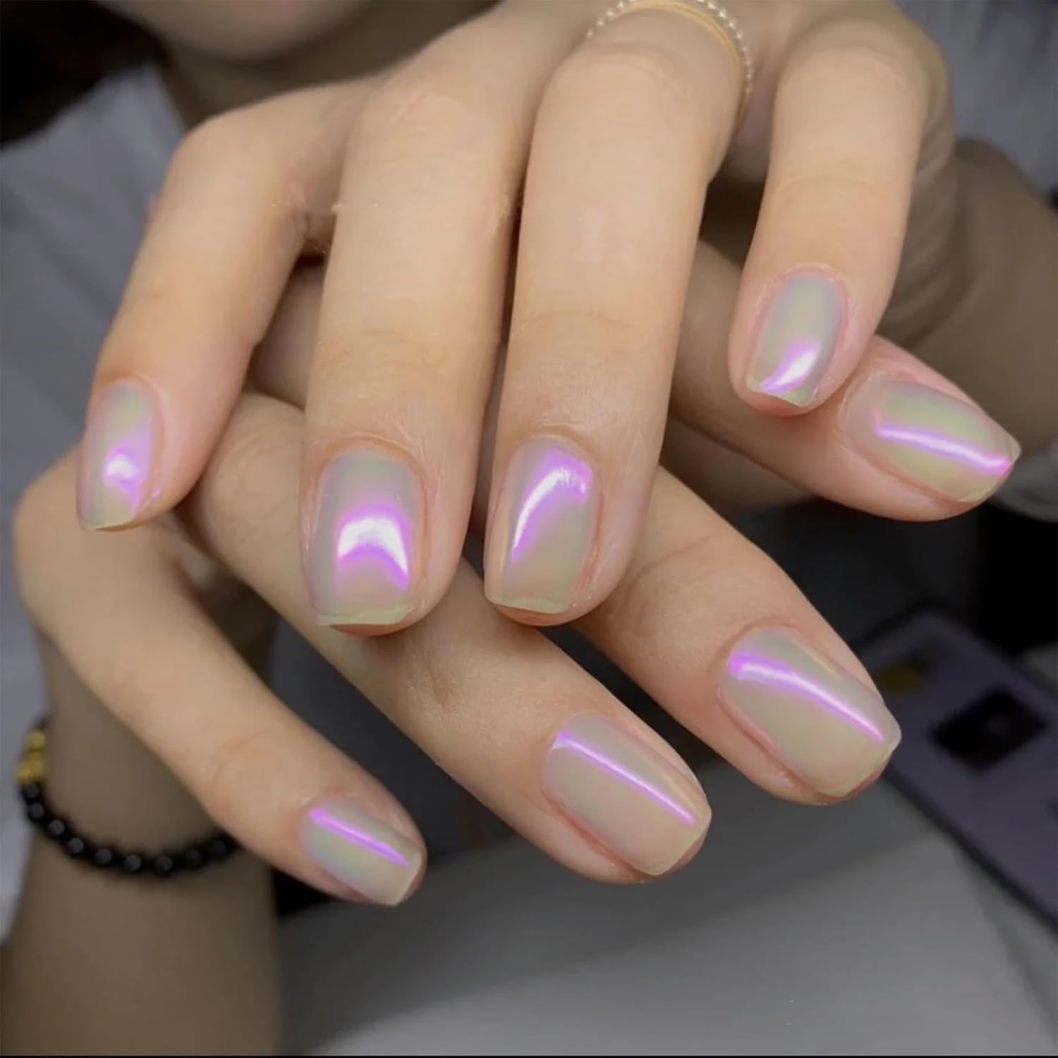 COSMOO Aurora Nail Polish, 8-Free Vegan, Shimmer Unicorn Quick Dry Nail Lacquer for Nail Art Varnish, 0.41 fl oz - Image 3