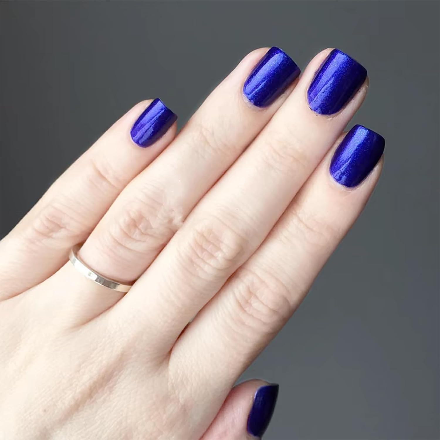 COSMOO Blue Nail Polish, 12ml Quick Dry Nail Lacquer, Super Lustrous Nail Enamel Polish, Shimmer Iridescent Ultrachrome Art Varnish, 0.41 fl oz - Image 9