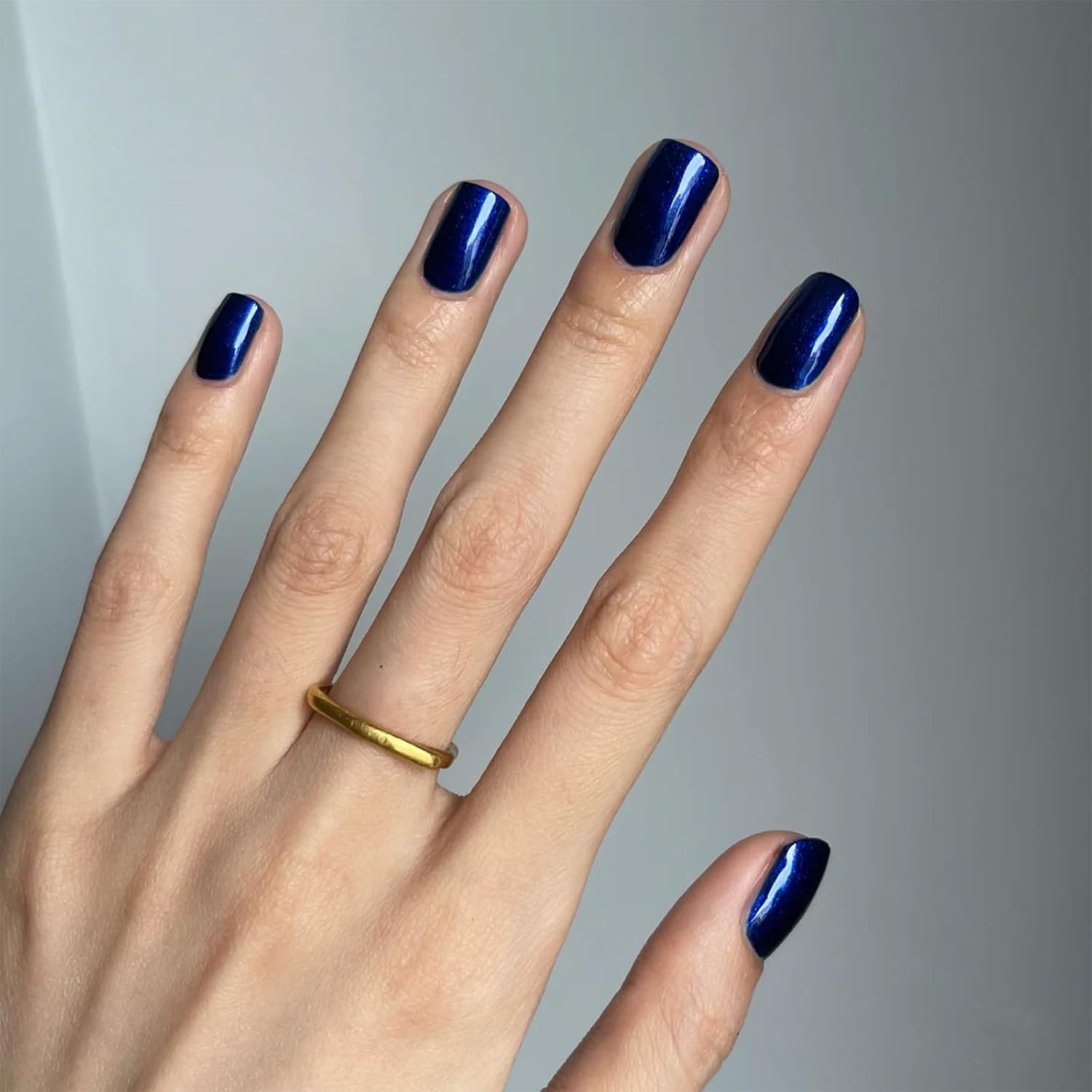 COSMOO Blue Nail Polish, 12ml Quick Dry Nail Lacquer, Super Lustrous Nail Enamel Polish, Shimmer Iridescent Ultrachrome Art Varnish, 0.41 fl oz - Image 5