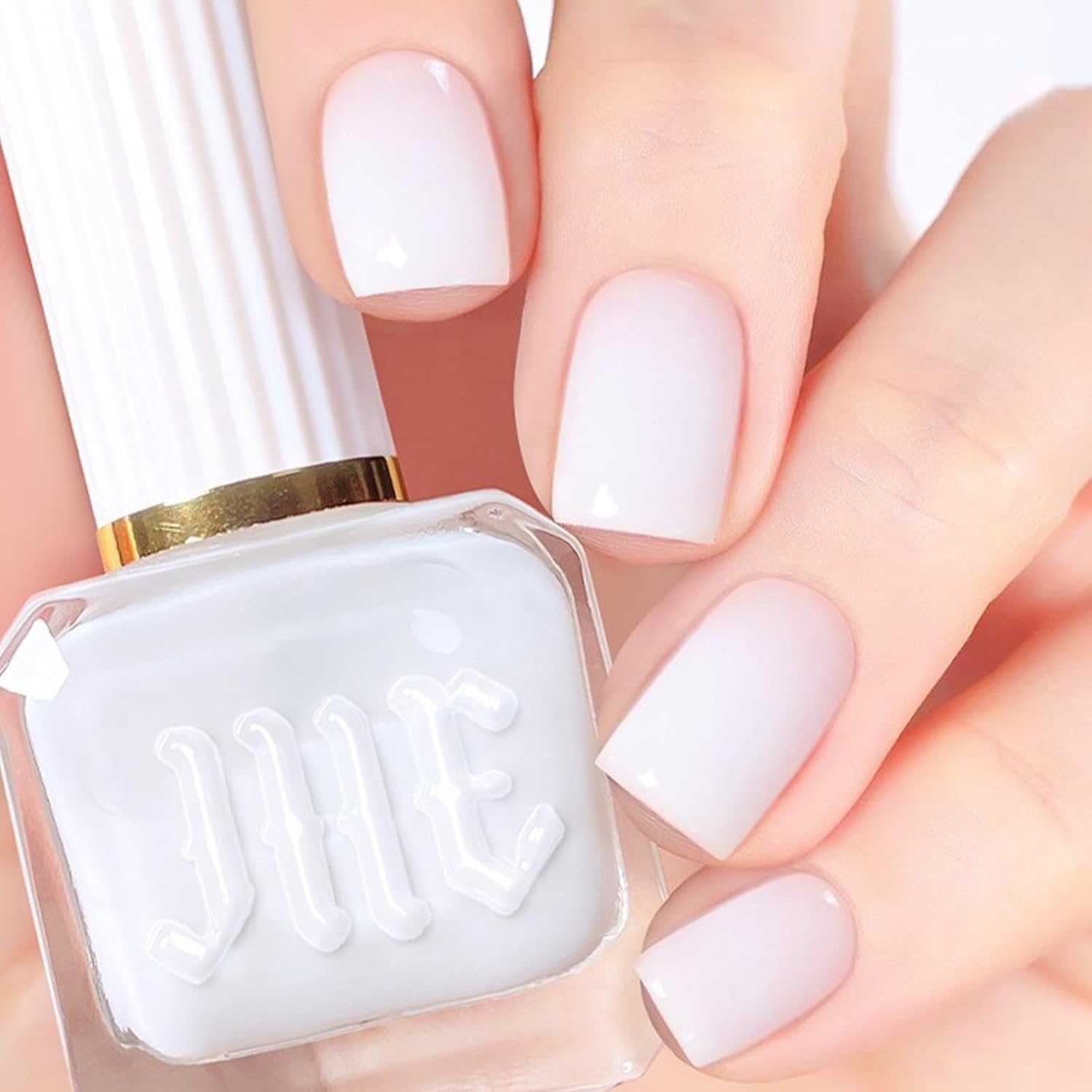 COSMOO Jelly White Nail Polish, 12ml Cream White Quick Dry Nail Lacquer for Nail Art Varnish, 0.41 fl oz - Image 8