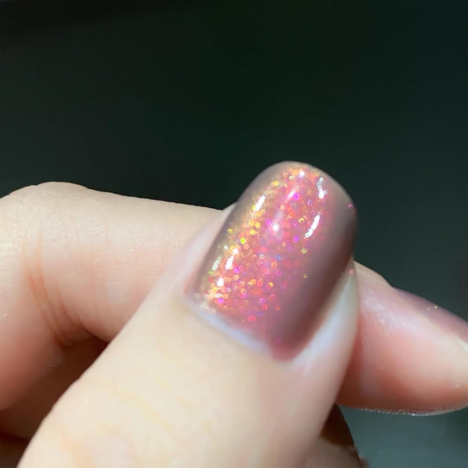COSMOO SunSet Shimmer Air Dry Nail Polish, Shimmer Iridescent Quick Dry Nail Lacquer for Nail Art Varnish-10ml - Image 5