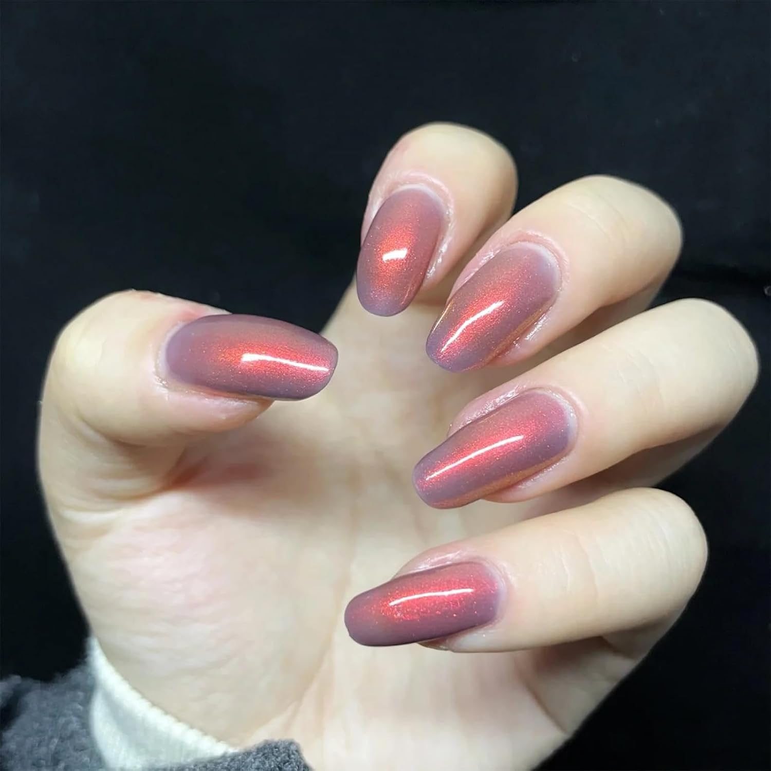 COSMOO SunSet Shimmer Air Dry Nail Polish, Shimmer Iridescent Quick Dry Nail Lacquer for Nail Art Varnish-10ml - Image 9