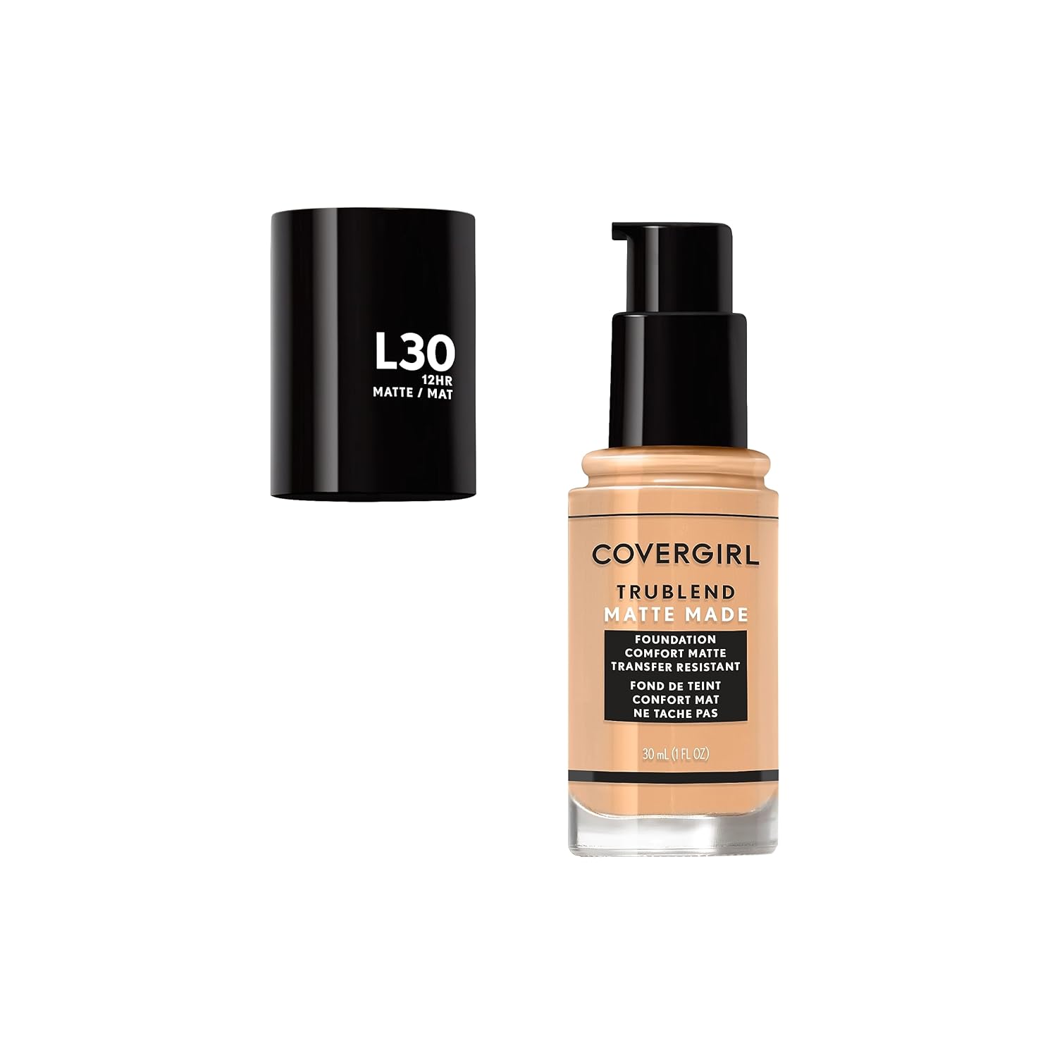 COVERGIRL TruBlend Matte Made Liquid Foundation, Classic Ivory, 1 Fl Oz (Pack of 1) - Image 2