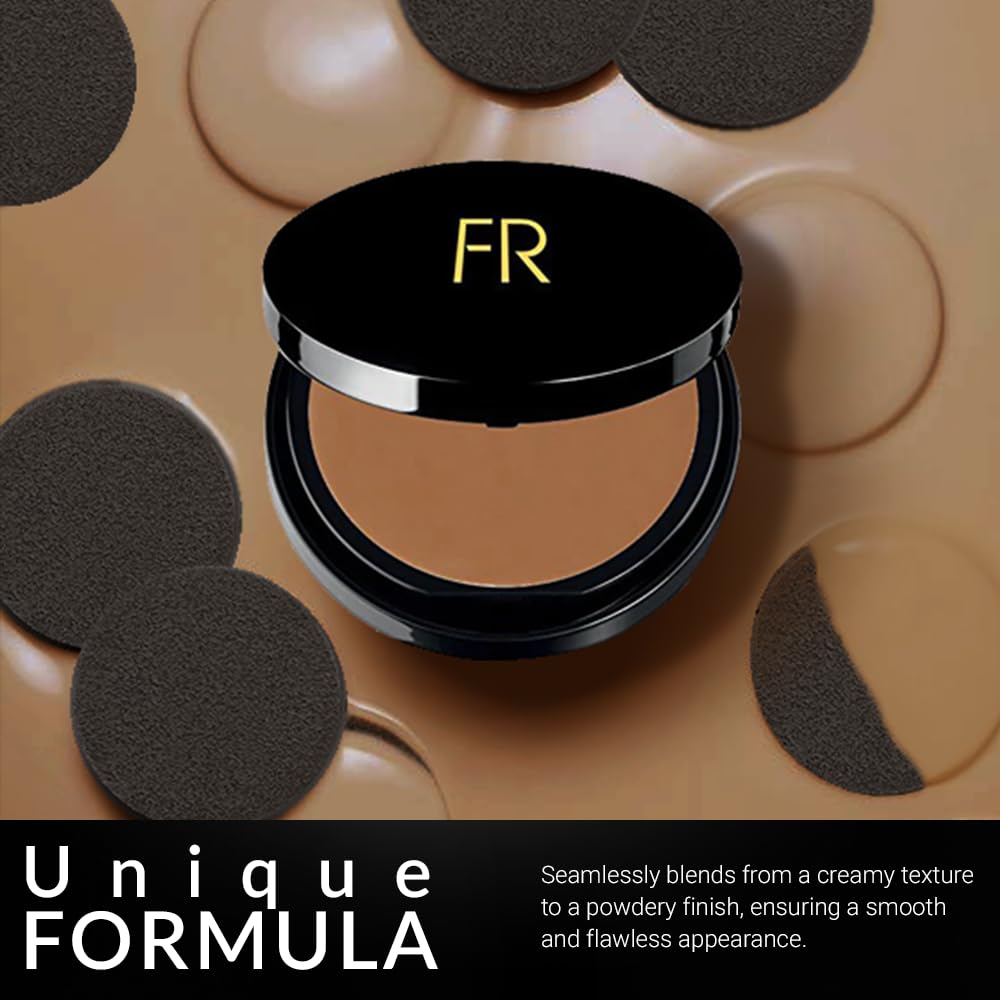 Cream To Powder Foundation by Flori Roberts, Full Coverage for Women of Color or Deeper Skin Tones, Long Lasting Makeup, Matte Finish, Covers Uneven Complexion and Hides Imperfections, 0.30 oz - Image 8