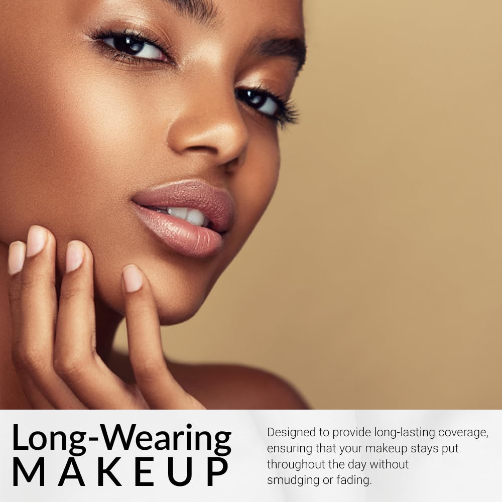Cream To Powder Foundation by Flori Roberts, Full Coverage for Women of Color or Deeper Skin Tones, Long Lasting Makeup, Matte Finish, Covers Uneven Complexion and Hides Imperfections, 0.30 oz - Image 5