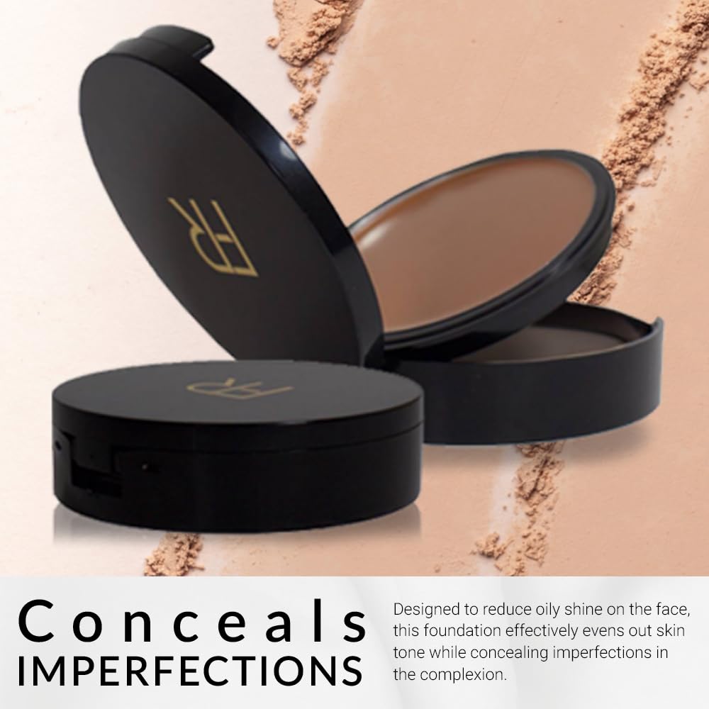 Cream To Powder Foundation by Flori Roberts, Full Coverage for Women of Color or Deeper Skin Tones, Long Lasting Makeup, Matte Finish, Covers Uneven Complexion and Hides Imperfections, 0.30 oz - Image 7