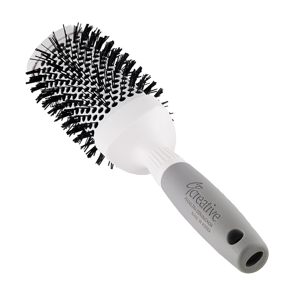 Creative Hair Brushes Triangle Ceramic & Ionic CR100 PRO, Medium 2.5" - Image 2