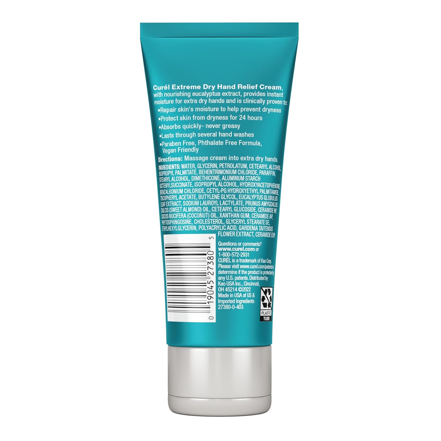 Curel Extreme Dry Hand Relief, Dermatologist Recommended, Long-Lasting Cream For Dry Hands, Paraben Free, Fragrance-Free Hand Lotion, 3 Oz - Image 10