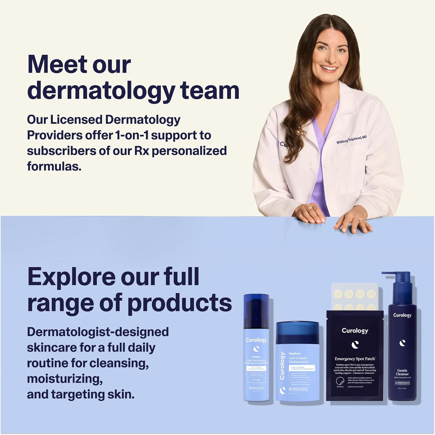 Curology Hydro+ Gel Cream Moisturizer, Lightweight Face Lotion for Sensitive Skin, 1.7 fl oz - Image 7