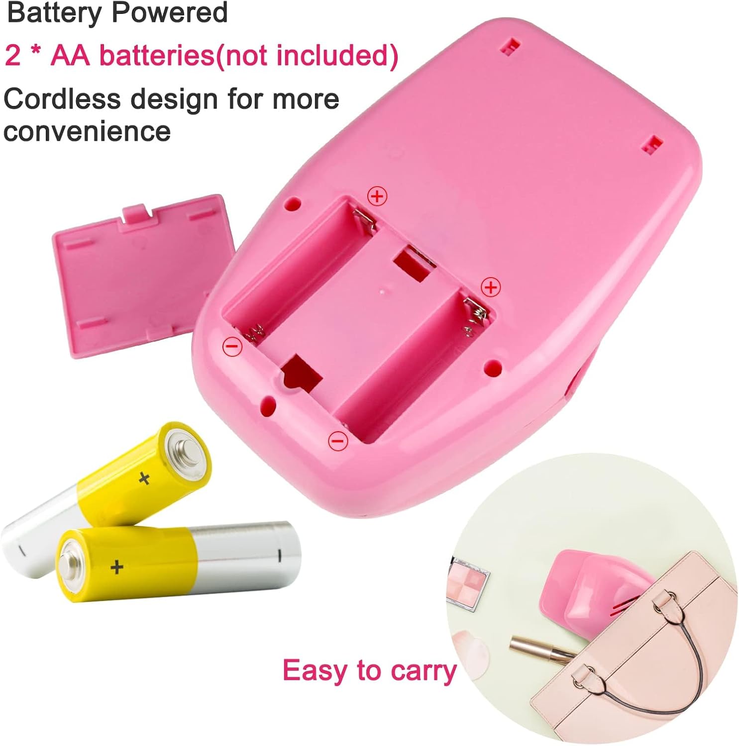 Cute Nail Dryer for Kids, Christmas Gifts for Girls, Quick Dry Pink Nail Fan Dryer, Mini and Portabe Nail Dryer for Regular Polish, Perfect Addition to Kids Nail Polish Set for Girls - Image 8