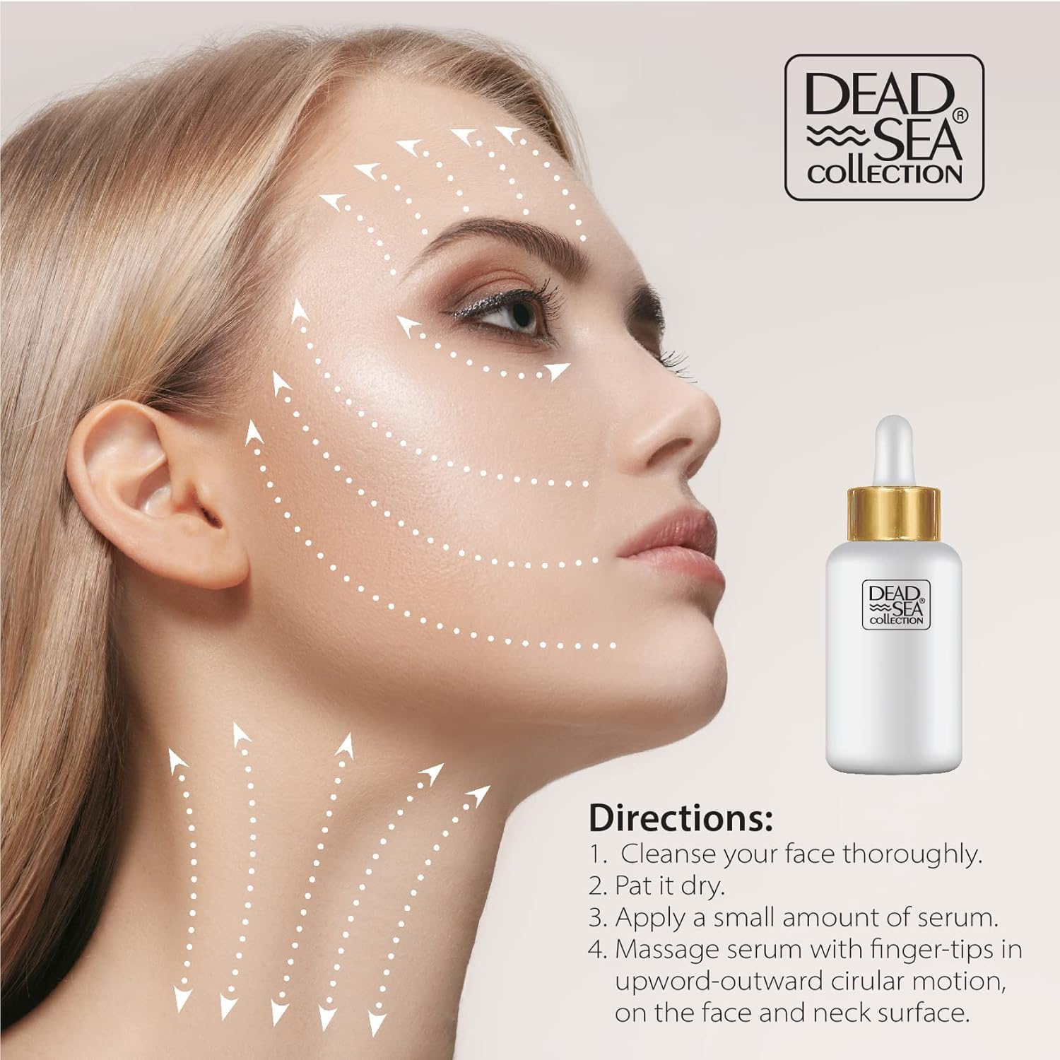 Dead Sea Collection Serum for Face with 5% Hyaluronic Acid, Dead Sea Minerals, and Vitamin E โ Anti Aging Nourishing Skin Care Moisturizer to Reduce Wrinkles (1.01 fl. oz) - Image 7
