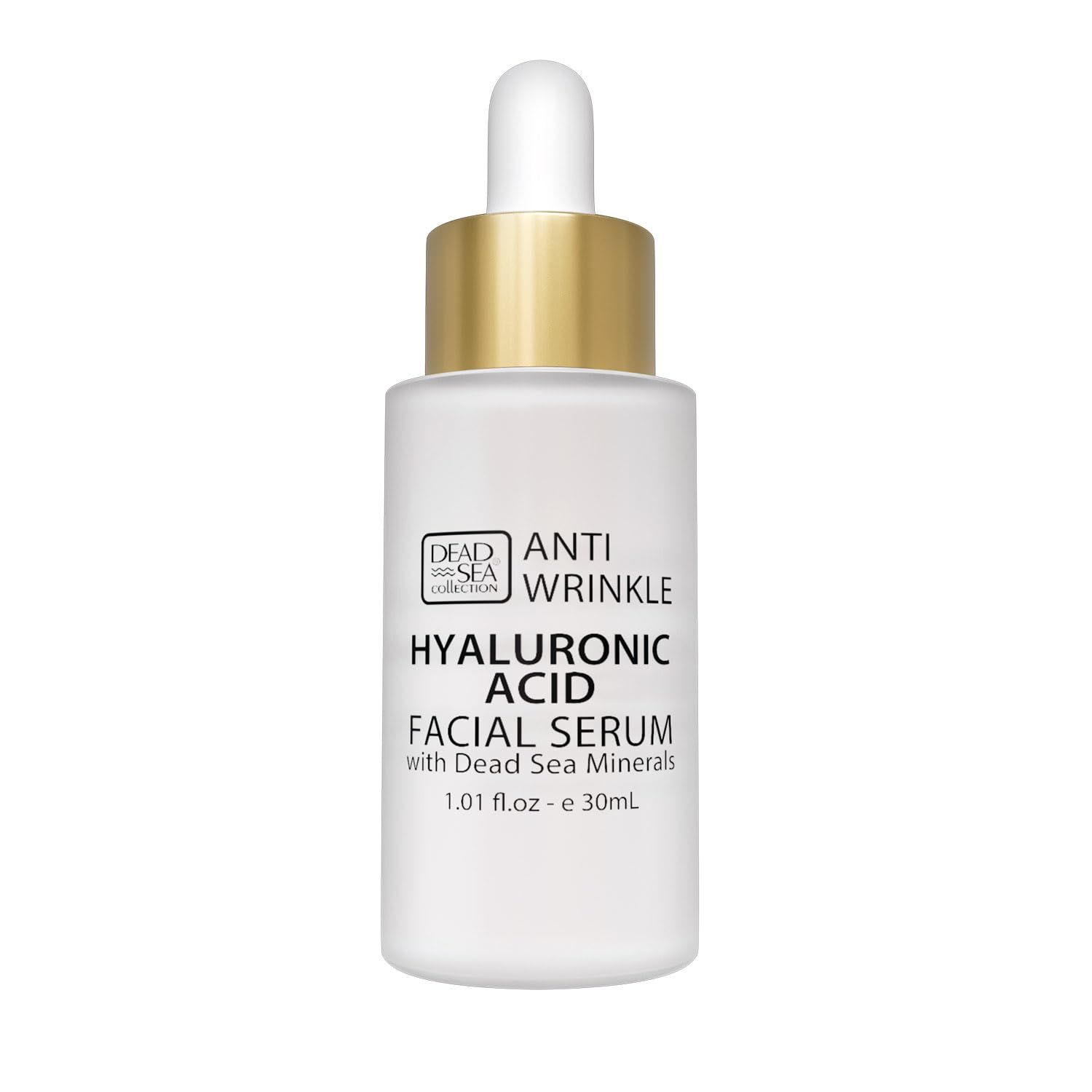 Dead Sea Collection Serum for Face with 5% Hyaluronic Acid, Dead Sea Minerals, and Vitamin E – Anti Aging Nourishing Skin Care Moisturizer to Reduce Wrinkles (1.01 fl. oz)