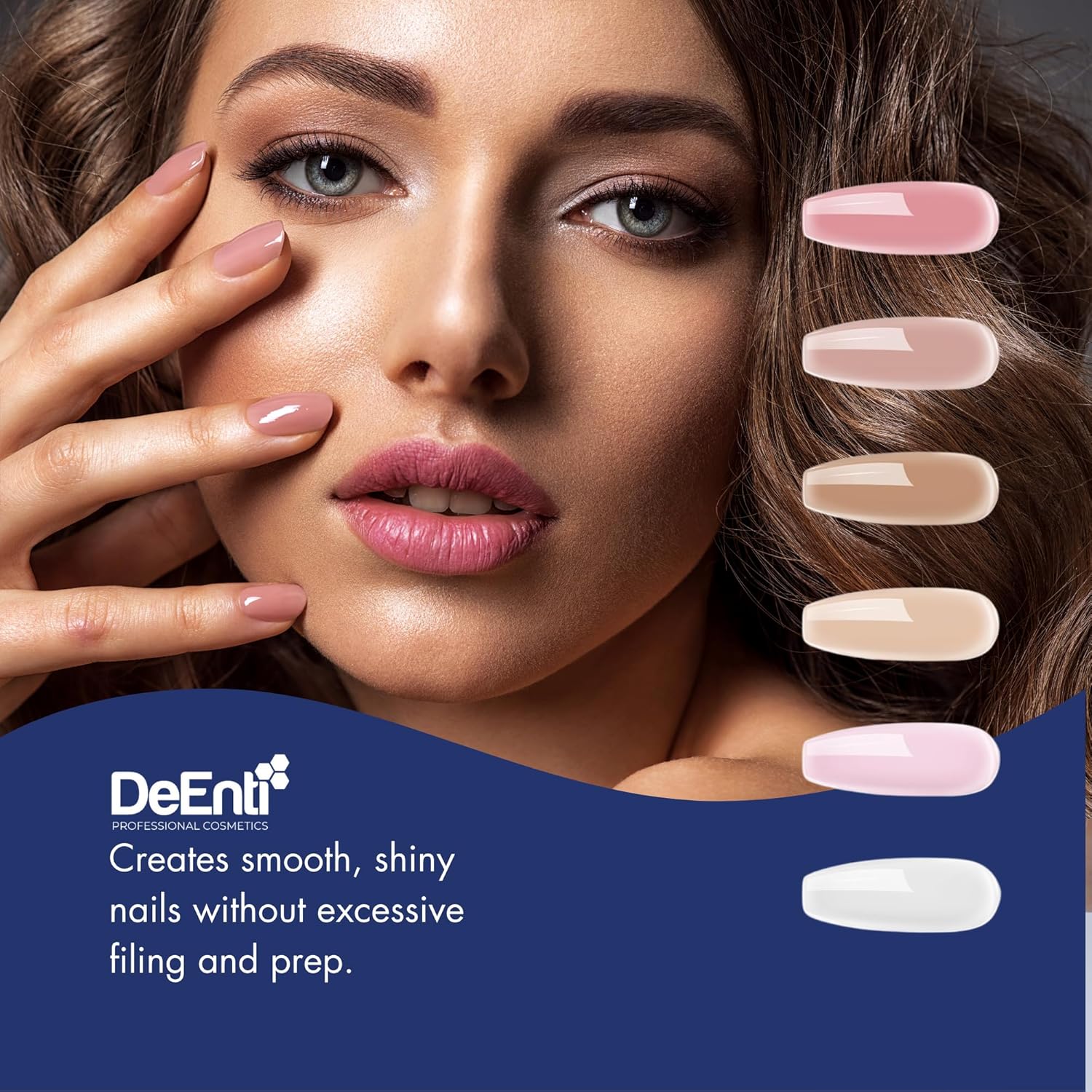 DeEnti 2oz Nude Acrylic Nail Powder for Durable Salon Quality Manicures and Extensions - Image 6