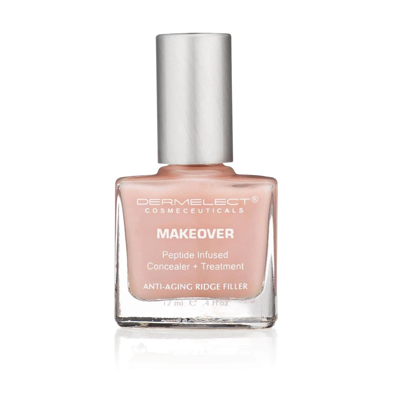 Dermelect Makeover Ridge Filler - Award-Winning Nail Treatment, Strengthens, Moisturizes, Conceals Imperfections, Keratin & Peptide Enriched, For Healthy, Smooth Nails 0.4 oz - Image 2