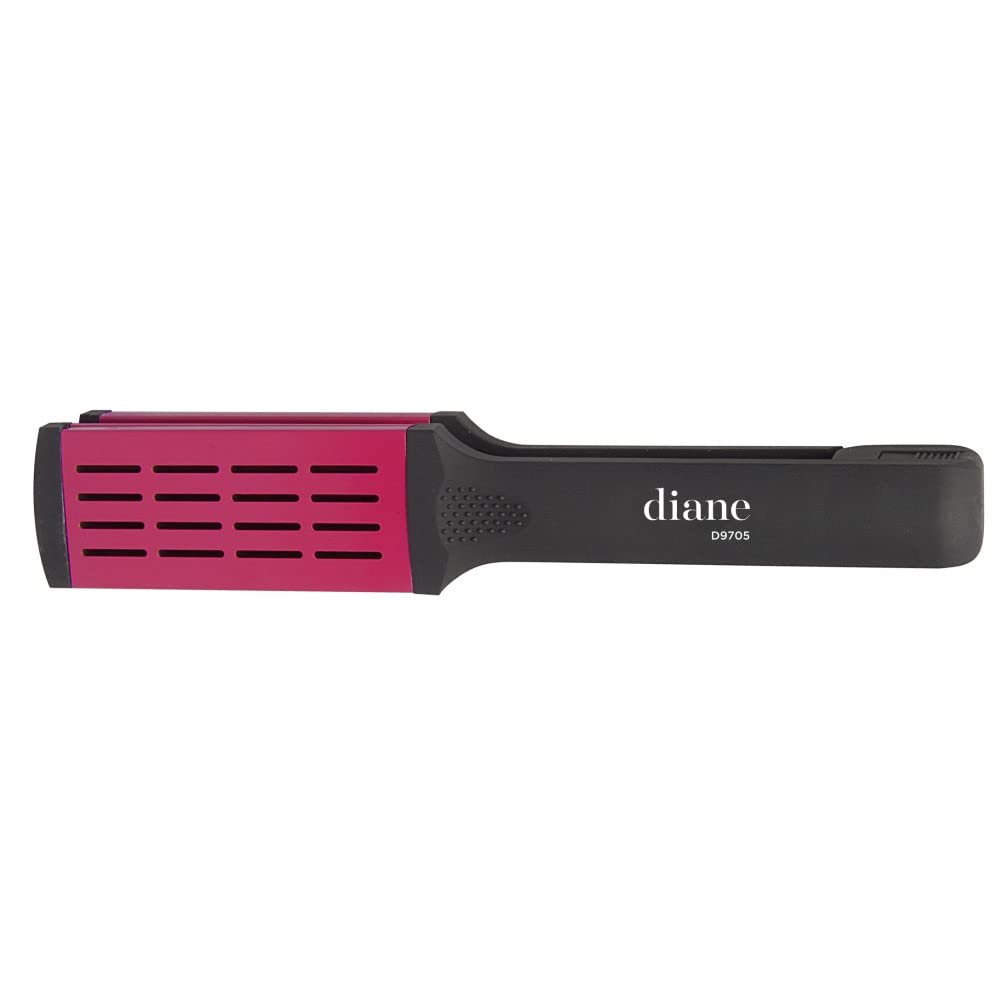 Diane Ceramic Straightening Brush with Nylon Bristles for Smoothing and Styling Thick Coarse Hair, Double-Sided Hair Straightener Brush - Image 7