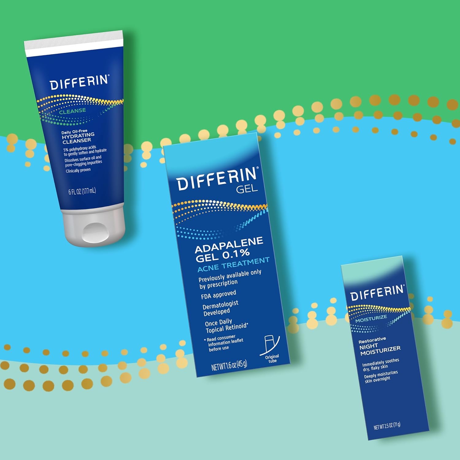 Differin Restorative Night Cream with Hyaluronic Acid for Sensitive Acne Prone Skin 2.5 oz - Image 11