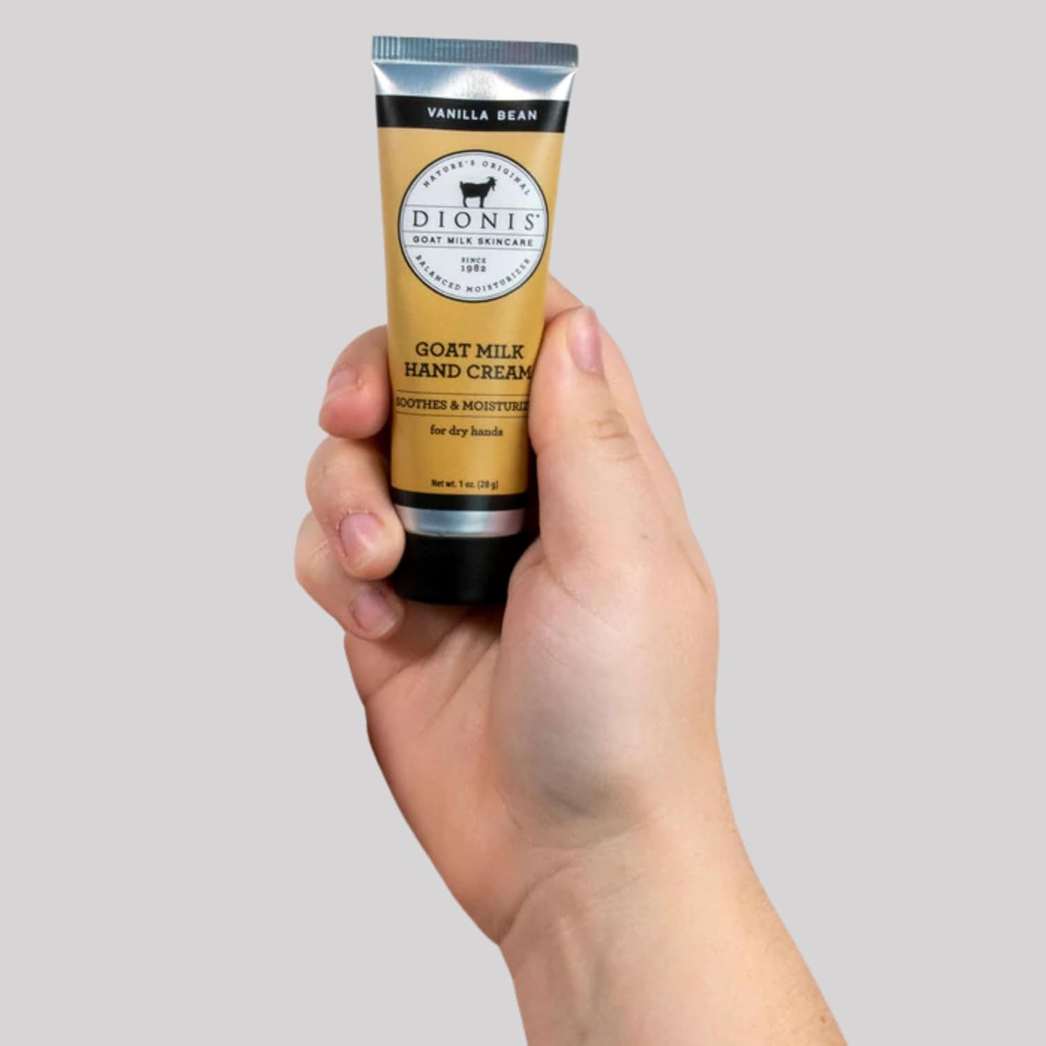 Dionis Goat Milk Skin Care Vanilla Bean Scented Hand Cream Set - Cruelty Free Travel Size Hand Lotion For Hydrating & Moisturizing Dry Skin - Paraben Free Formula Made In The USA, 1 oz Set of 4 - Image 6