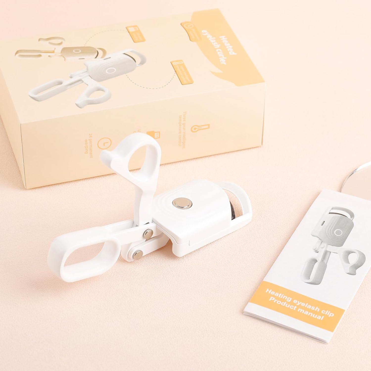 docolor Heated Eyelash Curler fast heat up within 10s, 24 hours long lasting Electric Eyelash Curler 3 Temperature Modes with USB Rechargeable safe lash curler quick natural curling eye lashes - Image 8