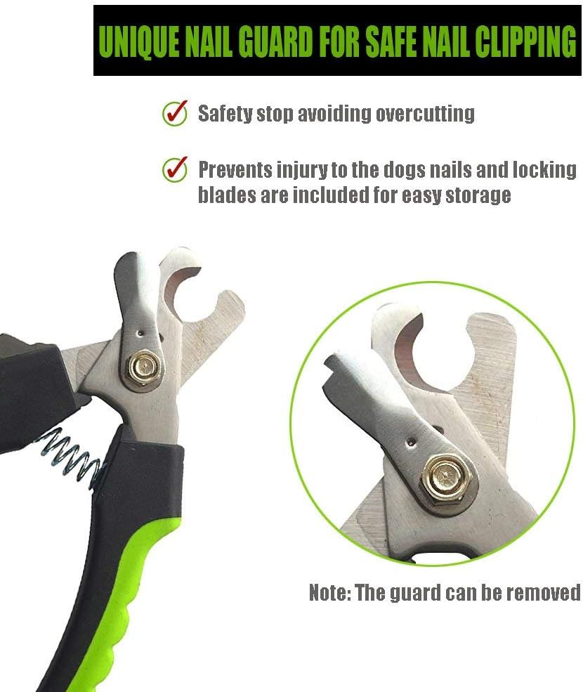 Dog Nail Clippers with Safety Guard - Superior Sharpness - Veterinarian Designed - for Medium and Large Dogs - Professional Stainless Steel Dog Nail Trimmers - Image 3