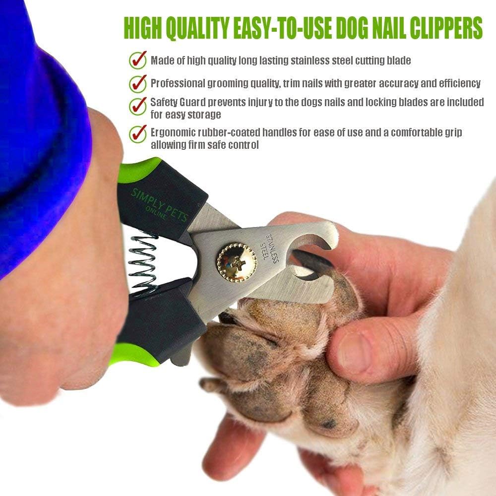 Dog Nail Clippers with Safety Guard - Superior Sharpness - Veterinarian Designed - for Medium and Large Dogs - Professional Stainless Steel Dog Nail Trimmers - Image 4