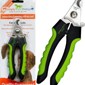 Dog Nail Clippers with Safety Guard - Superior Sharpness - Veterinarian Designed - for Medium and Large Dogs - Professional Stainless Steel Dog Nail Trimmers