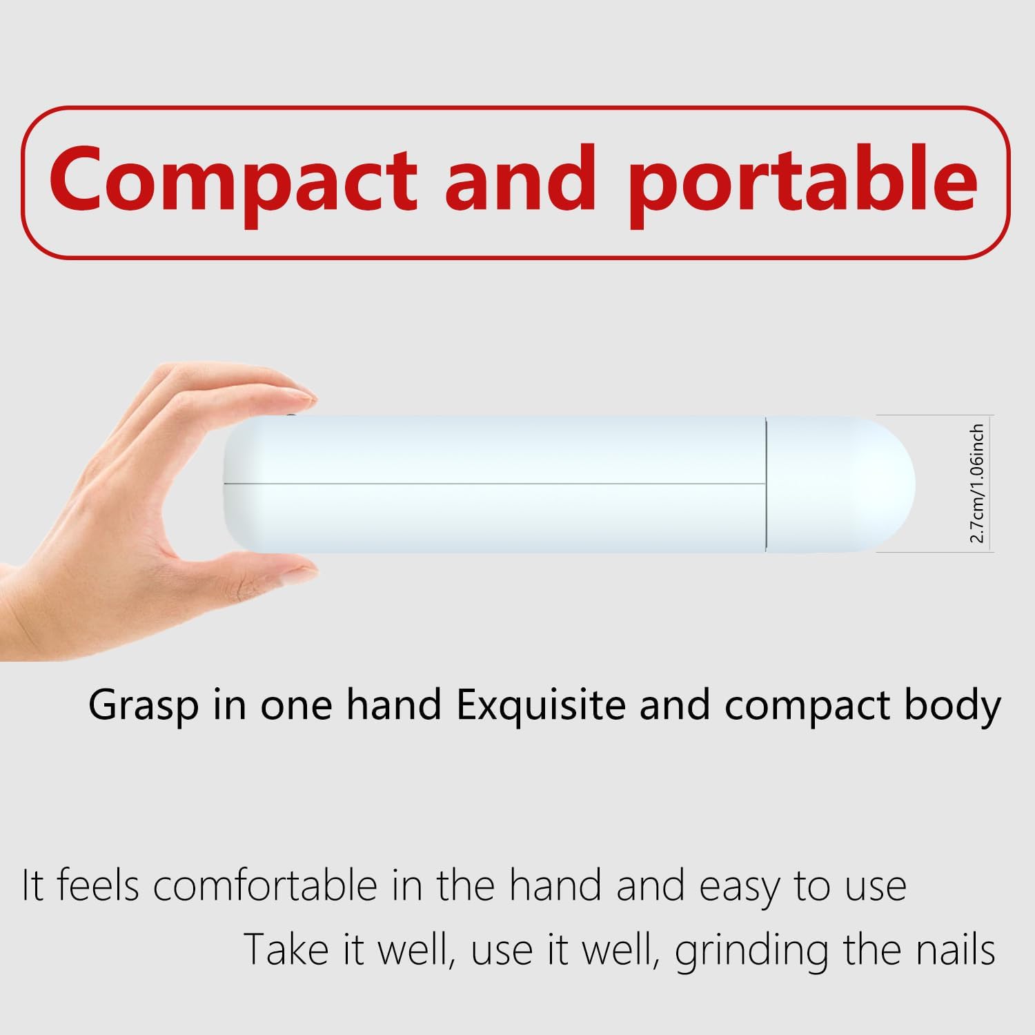 Dog Nail Grinder with Light Dog Nail Trimmers Quiet Powerful 2-Speed Rechargeable Electric Pet Nail Grinder File Toenail Clippers for Large Medium Small Dogs & Cats (White+Charging Cable) - Image 7