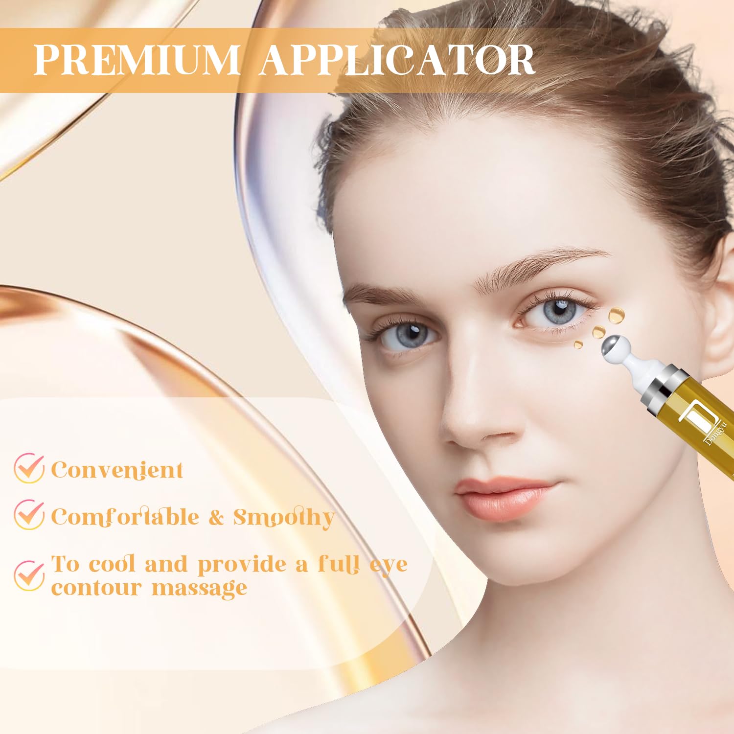 Dongyu Anti-Aging Retinol Eye Cream: Under Eye Cream for Wrinkles Fine Lines at Night - Daily Firming Eye Serum for Puffiness Eye Bags - Image 5