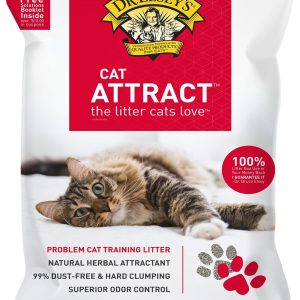 Dr. Elsey's Premium Clumping Cat Litter - Cat Attract - 99% Dust-Free, Low Tracking, Hard Clumping, Superior Odor Control, Natural Herbal Attractant, Unscented & Natural Ingredients, 40 lb
