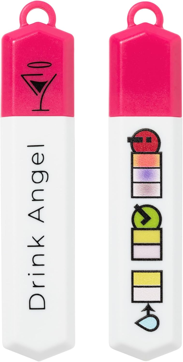 Drink Spike Test Kits - 10 Pack Discreet On-The-Go Testing Kits | Clinically Tested Tests | Anti Spike Tests | Drink Spiking Prevention (Neon Pink) - Image 4