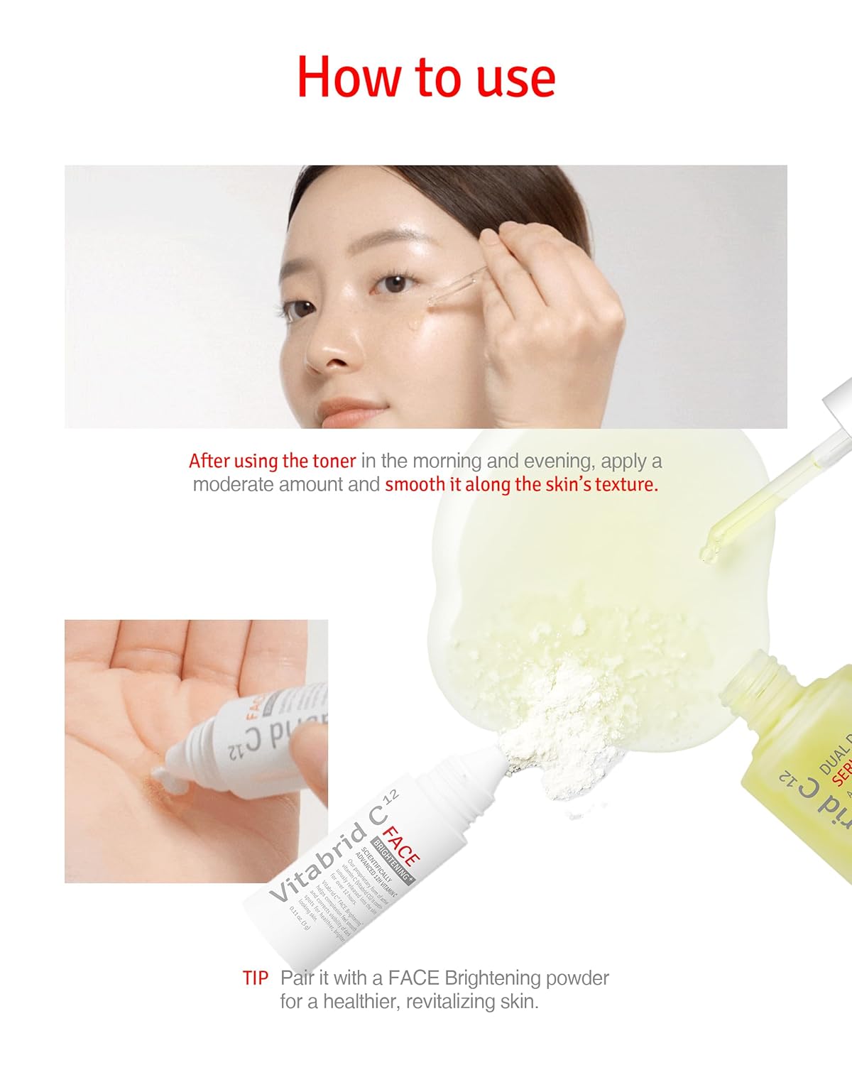 Dual Drop Serum - Hydrating & Antioxidant Face Serum with Peptides, Vitamin C, Hyaluronic Acid - Reduces Fine Lines and Wrinkles, Youthful Skin Glow - Highly Concentrated, Fragrance-Free, 1.02 fl.oz. - Image 6
