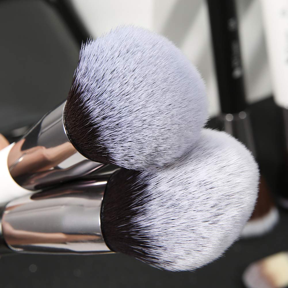DUcare Professional Makeup Brushes 31Pcs Panda Series Makeup Brush Set Kabuki Foundation Blending Face Powder Blush Concealers Eye Shadows With Leather Case Organizer - Image 4