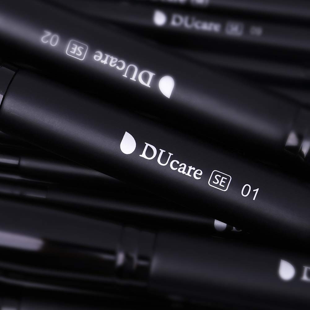 DUcare Professional Makeup Brushes Set 27Pcs Makeup Brush Set Premium Synthetic Kabuki Foundation Blending Face Powder Blush Concealers Eye Shadows Brushes - Image 8