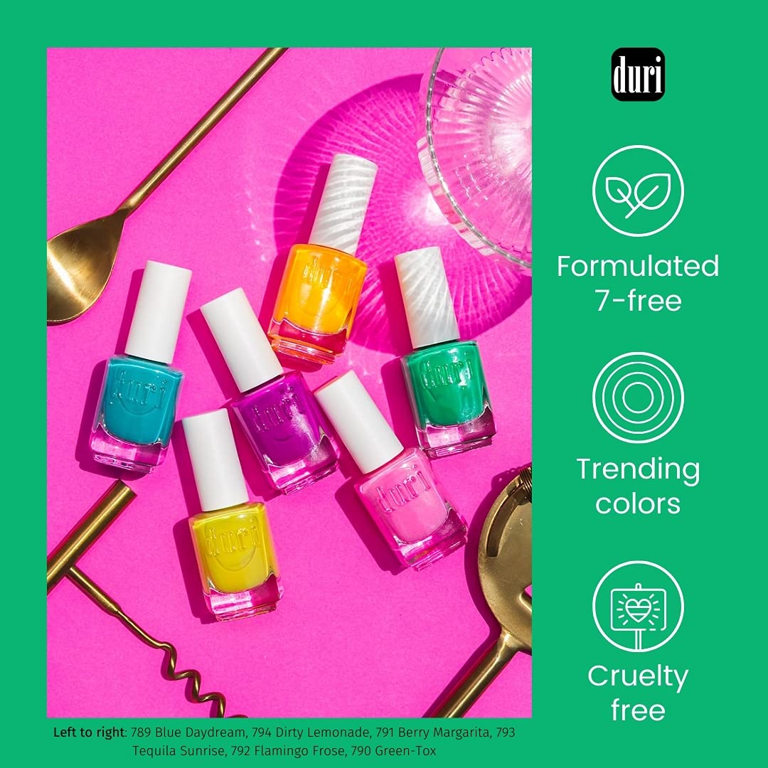 duri Nail Polish, 692 Ruby Macaroon, Classic Red Lacquer, Glossy Finish, Full Coverage, Quick Drying, 0.45 Fl Oz - Image 3