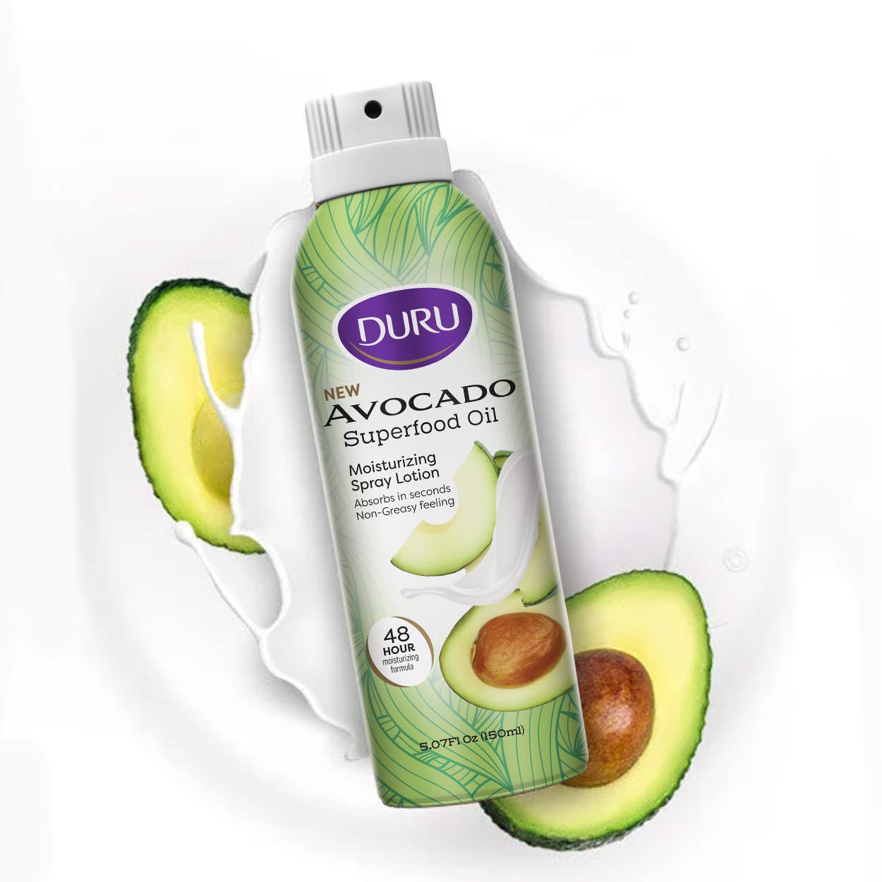 Duru Avocado Moisturizing Spray Lotion - Spray Moisturizer Avocado Oil Lotion 48 Hour Moisture Body Lotion - Image 6