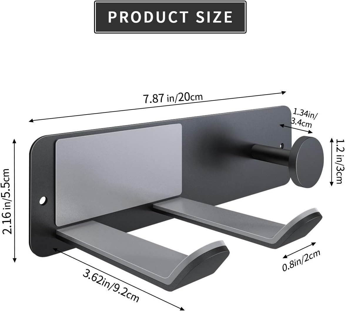 Dyson Hair Dryer Holder Wall Mounted with Self Adhesive, FLE SUS-304 Stainless Steel Wall Mount Adhesive Rack Organizer for Dyson Supersonic Hair Blow Dryer, Power Plug, Diffuser and Nozzle - Image 4