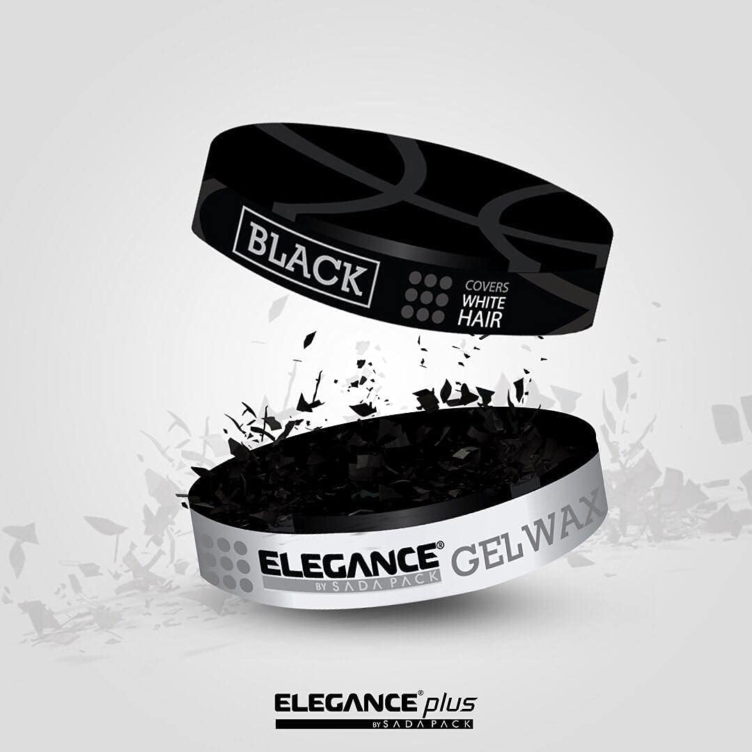 E Elegance Hair Products - Black Color Hair Styling Gel Wax 4.93 Oz - Medium Control, Shinny Finish, Effortless Elegance - Image 2
