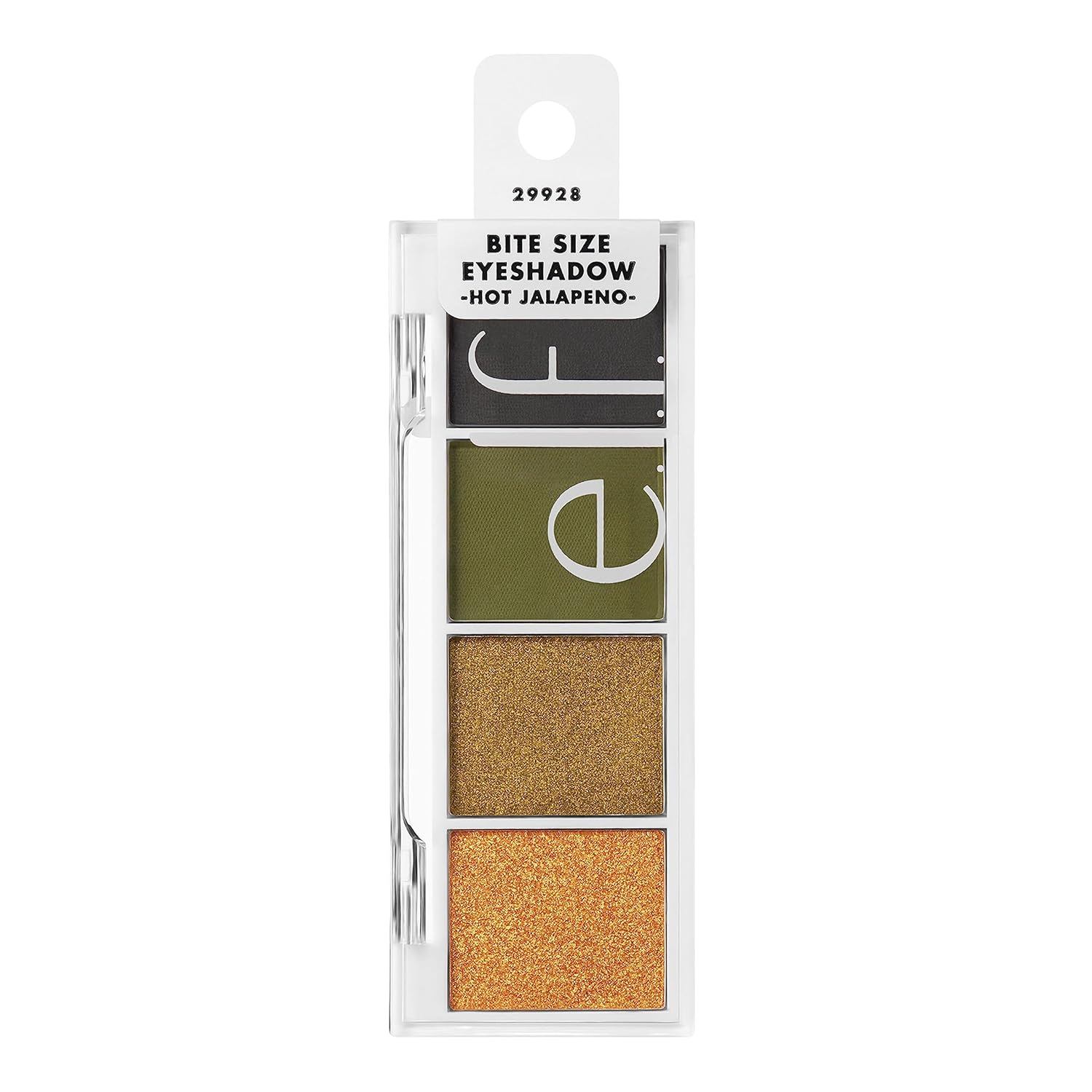 e.l.f. Bite-Size Eyeshadow, Ultra-Pigmented Eye Makeup Quad, 4 Matte & Shimmer Shades, Creamy & Blendable Powder, Hot Jalapeño, 0.12 Oz - Image 5