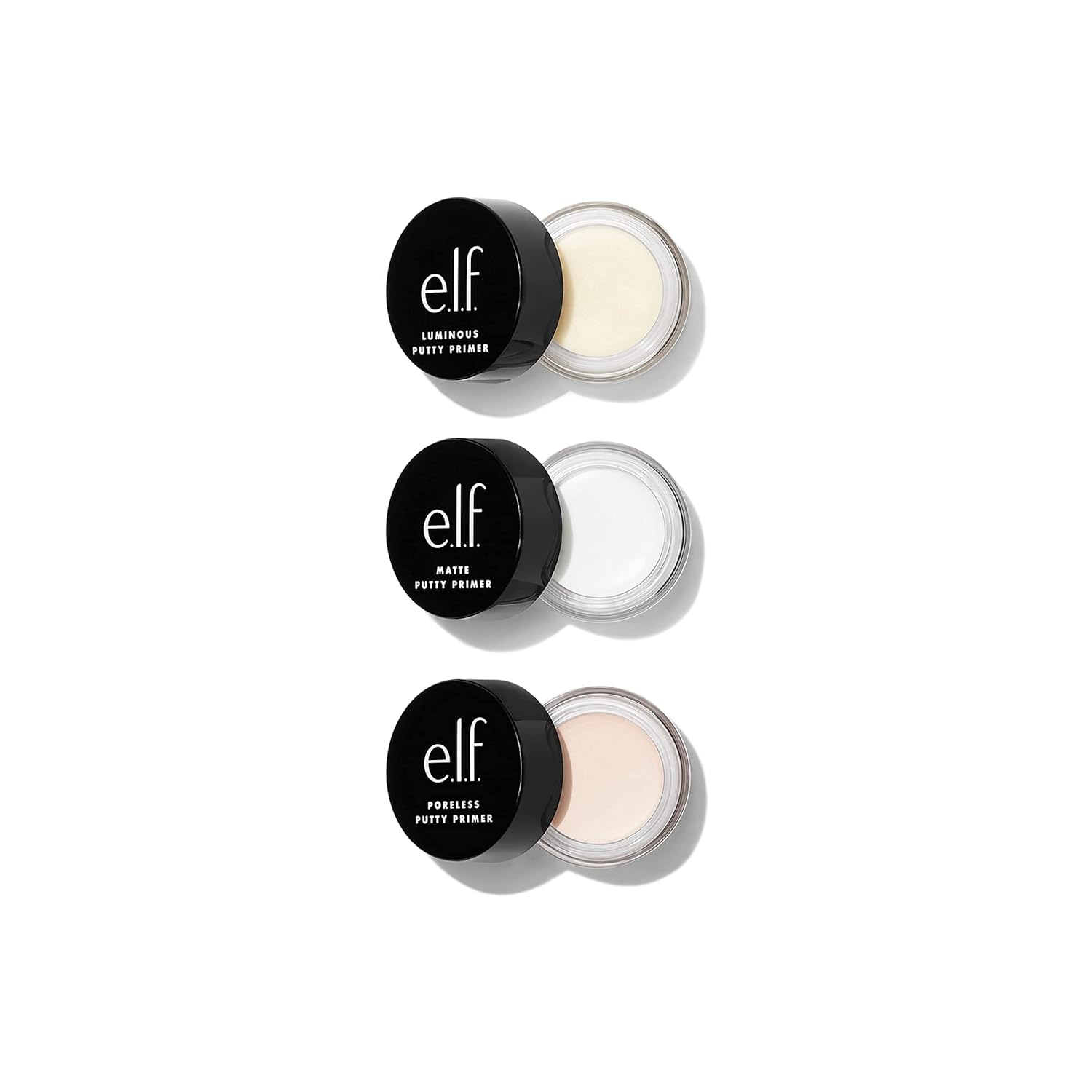 e.l.f. Cosmetics Putty Primer Trio, Includes Poreless Putty, Matte Putty & Luminous Putty, Travel Size, 0.14 Oz (4g) Each, 0.14 ounces - Image 3