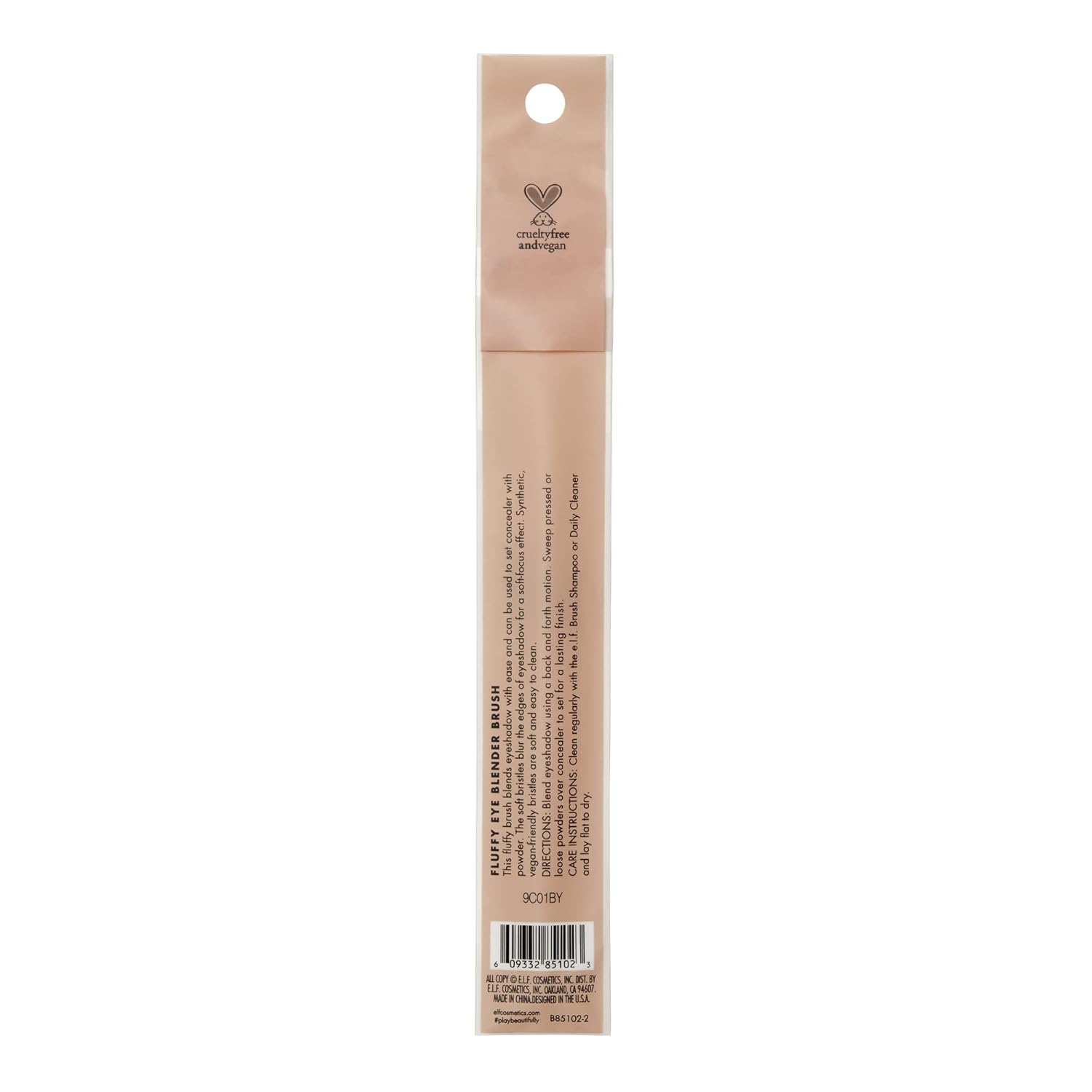 e.l.f. Fluffy Eye Blender Brush, Easily Blends Eyeshadow & Can Be Used to Set Concealer With Powder, Creates A Soft-Focus Effect, Vegan & Cruelty-Free - Image 4