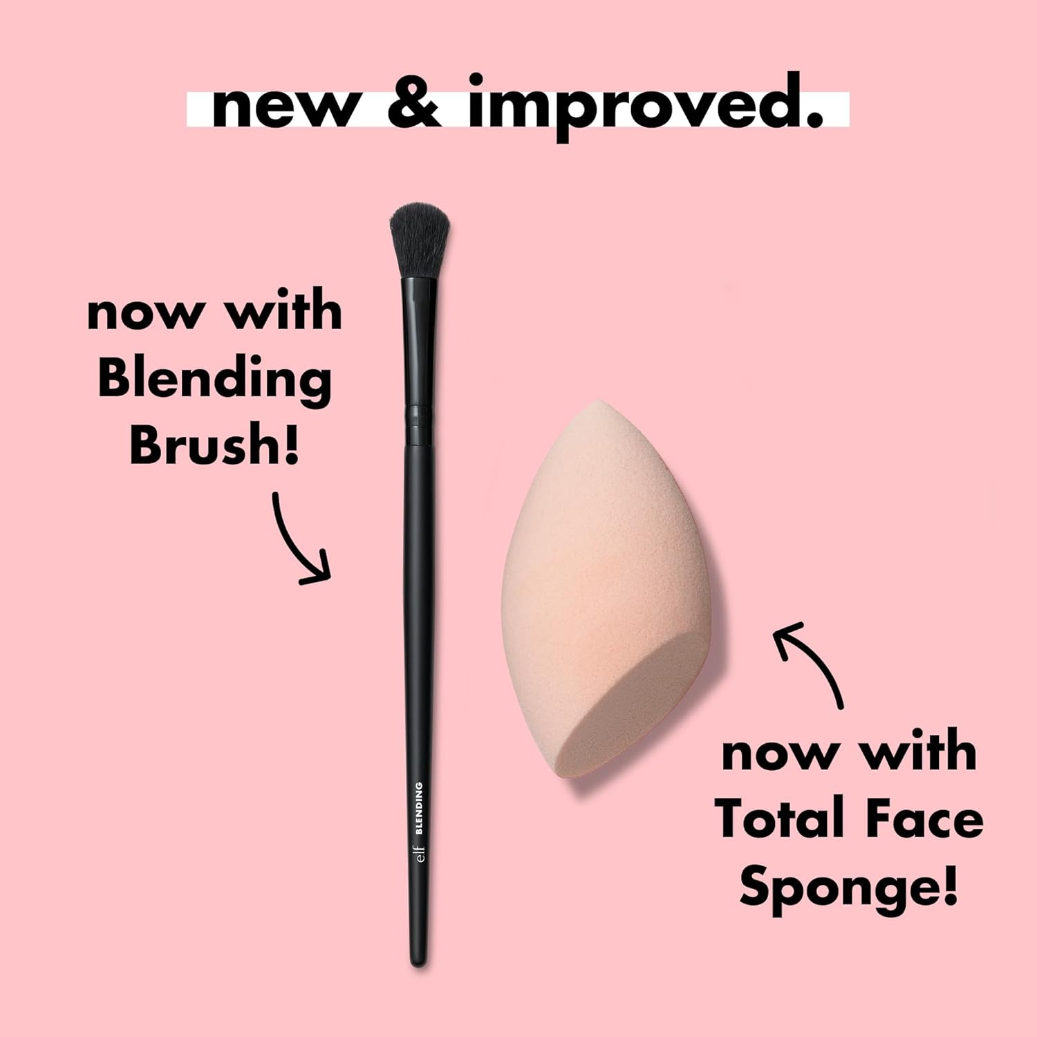 e.l.f. Full Face & Eye Makeup Brush Set with Travel Case, 11 Face & Eye Brushes For Creating A Full Face Makeup Look, Vegan & Cruelty-Free - Image 4