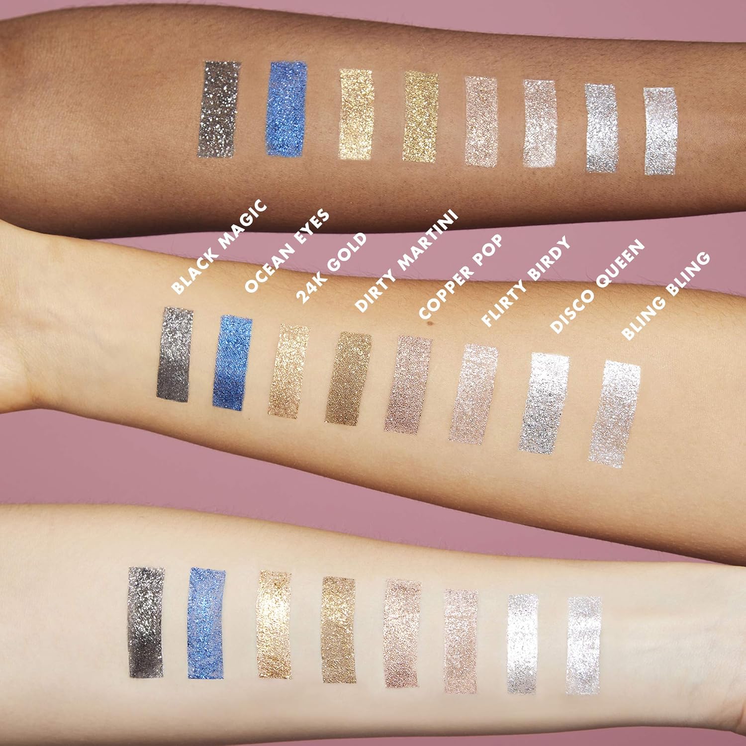 e.l.f. Liquid Glitter Eyeshadow, Long Lasting, Quick-Drying, Opaque, Gel-Based Eyeshadow For Creating High-Impact, Multi-Dimensional Eye Looks, Copper Pop, 0.10 Fl Oz - Image 7