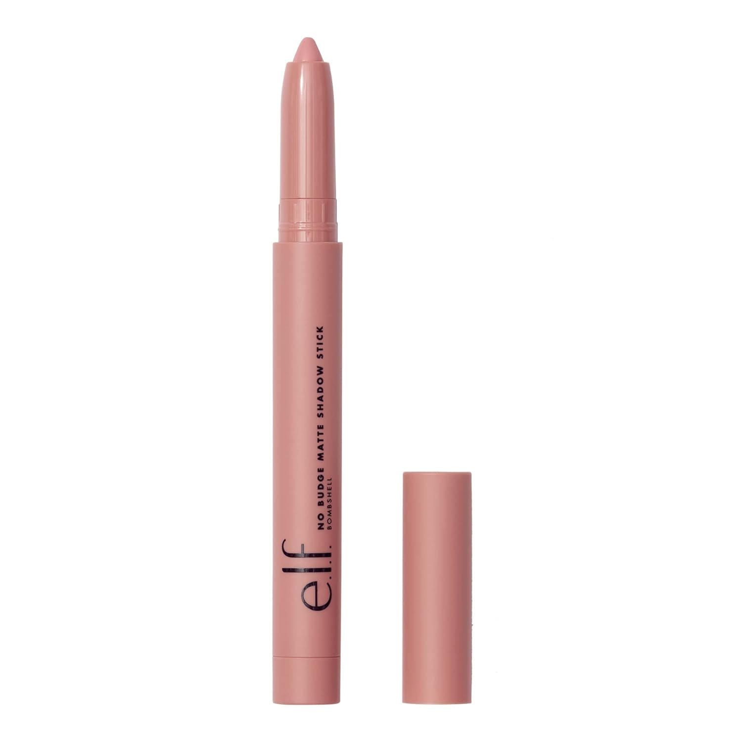 e.l.f. No Budge Matte Shadow Stick, One-Swipe Cream Eyeshadow Stick, Long-Wear & Crease Resistant, Matte Finish, Bombshell - Image 2