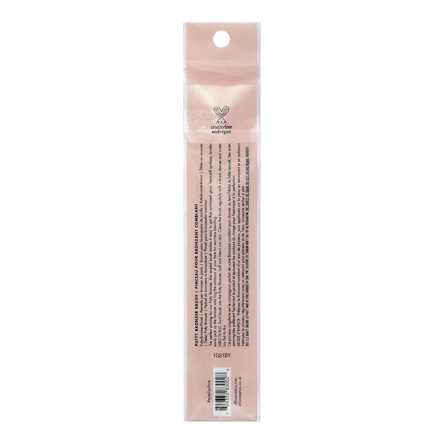 e.l.f. Putty Bronzer Brush, Angled Makeup Brush For Contour & Highlight, Made For The e.l.f. Putty Bronzer, Flawless Sanitary Application - Image 4