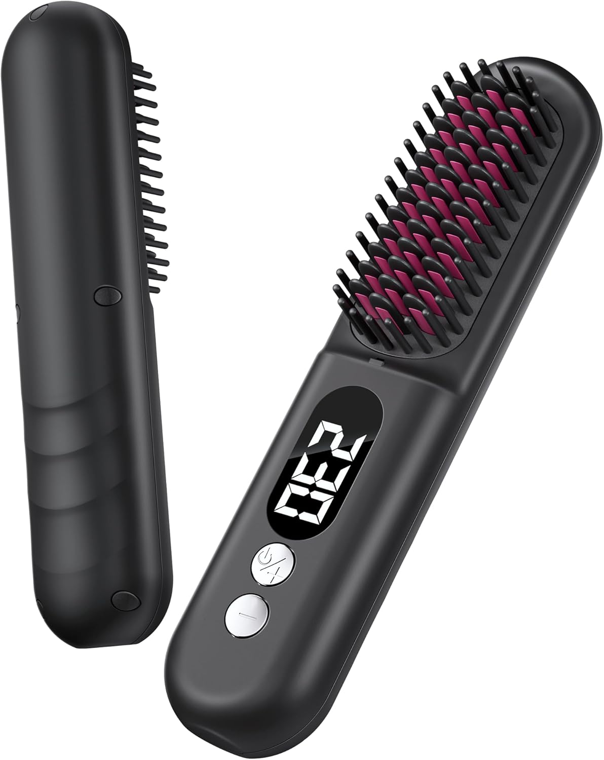 Easywave Cordless Hair Straightener Brush: Portable Hair Straightener for Travel - Negative Ion Hot Comb Hair Straightening Brush for Women, USB Rechargeable, Long-Standby, Anti-Scald - Image 8