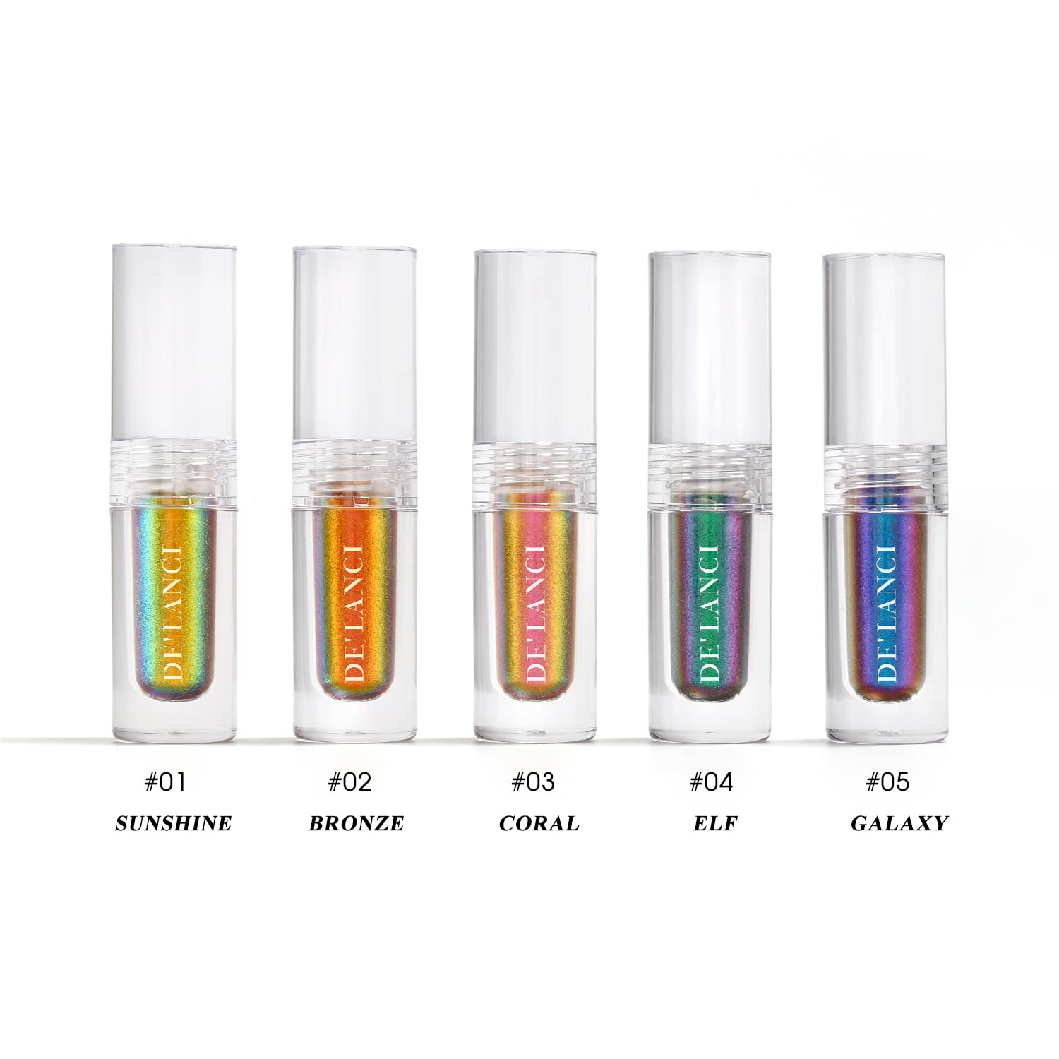 ecofavor Liquid Duochrome Eyeshadow, Chameleon Glitter Liquid Eye Shadow, Metallic Gold Shimmer, Long Lasting High Pigment Waterproof, Quick Drying, Sparkling Shiny Eye Makeup for Beginners #1 - Image 7